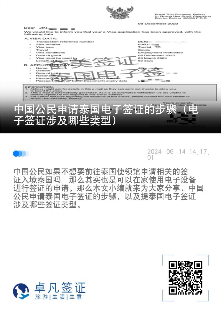 中國公民申請?zhí)﹪娮雍炞C的步驟（電子簽證涉及哪些類型）
